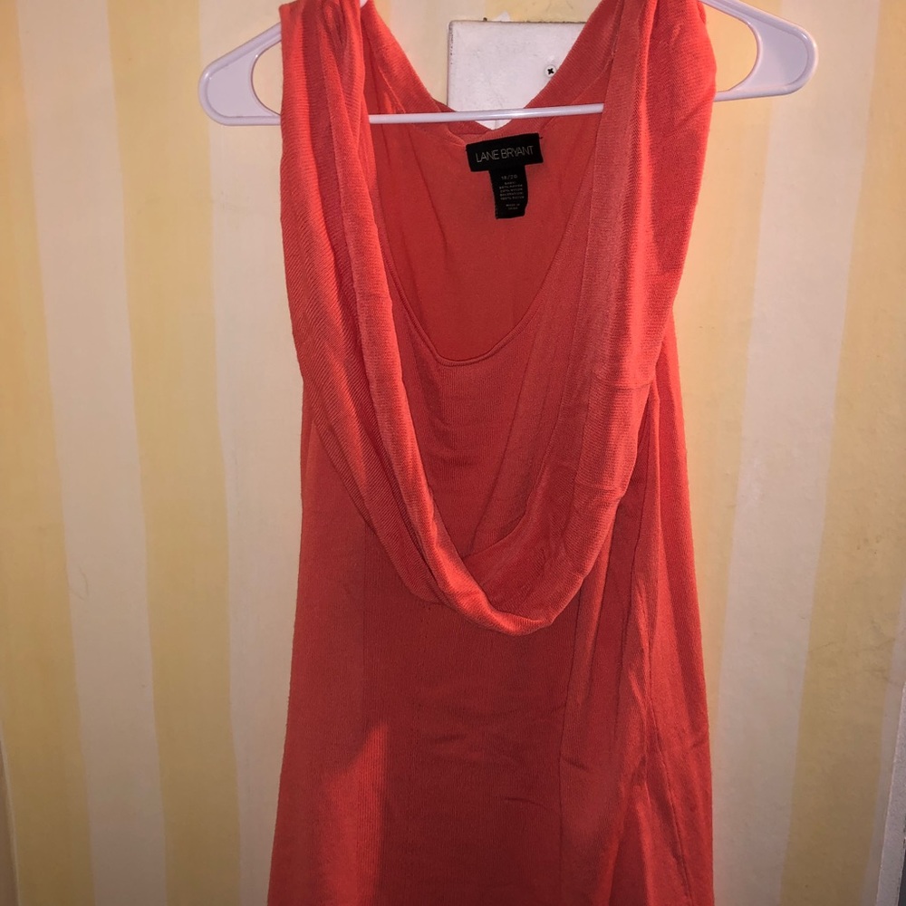 Orange knit top